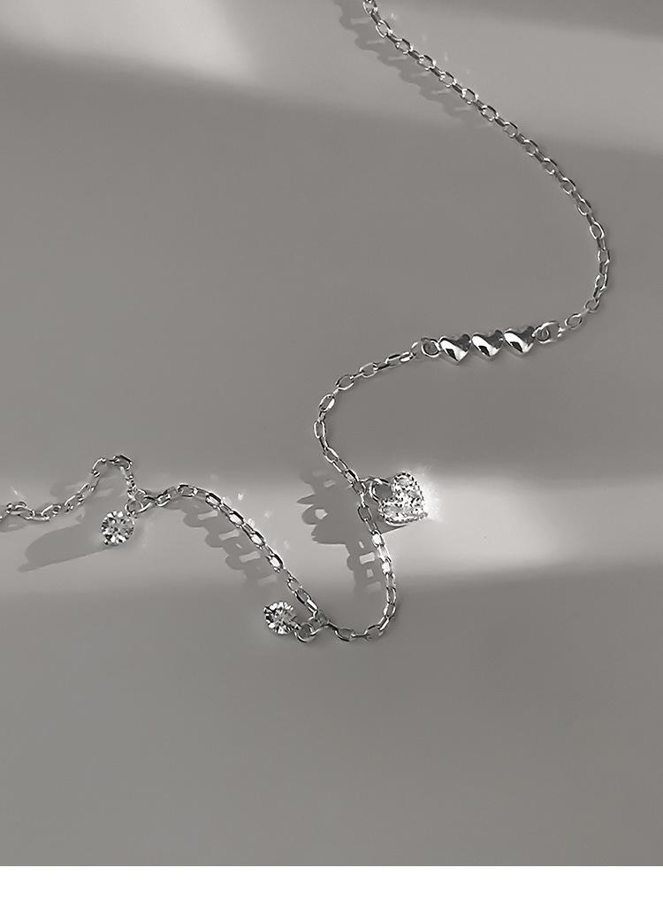Designer Jewelry 925 Sterling Silver Heart Bracelets For Women Ladies Lucky Wedding Party Wholesalea Jewellery Money 925