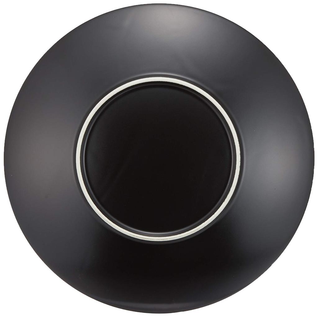 Koyo Ceramics Patio Plate 28cm Round Plate Black Matte Black Large Plate Serving Plate Stylish Made in Japan 14730002 Approx.