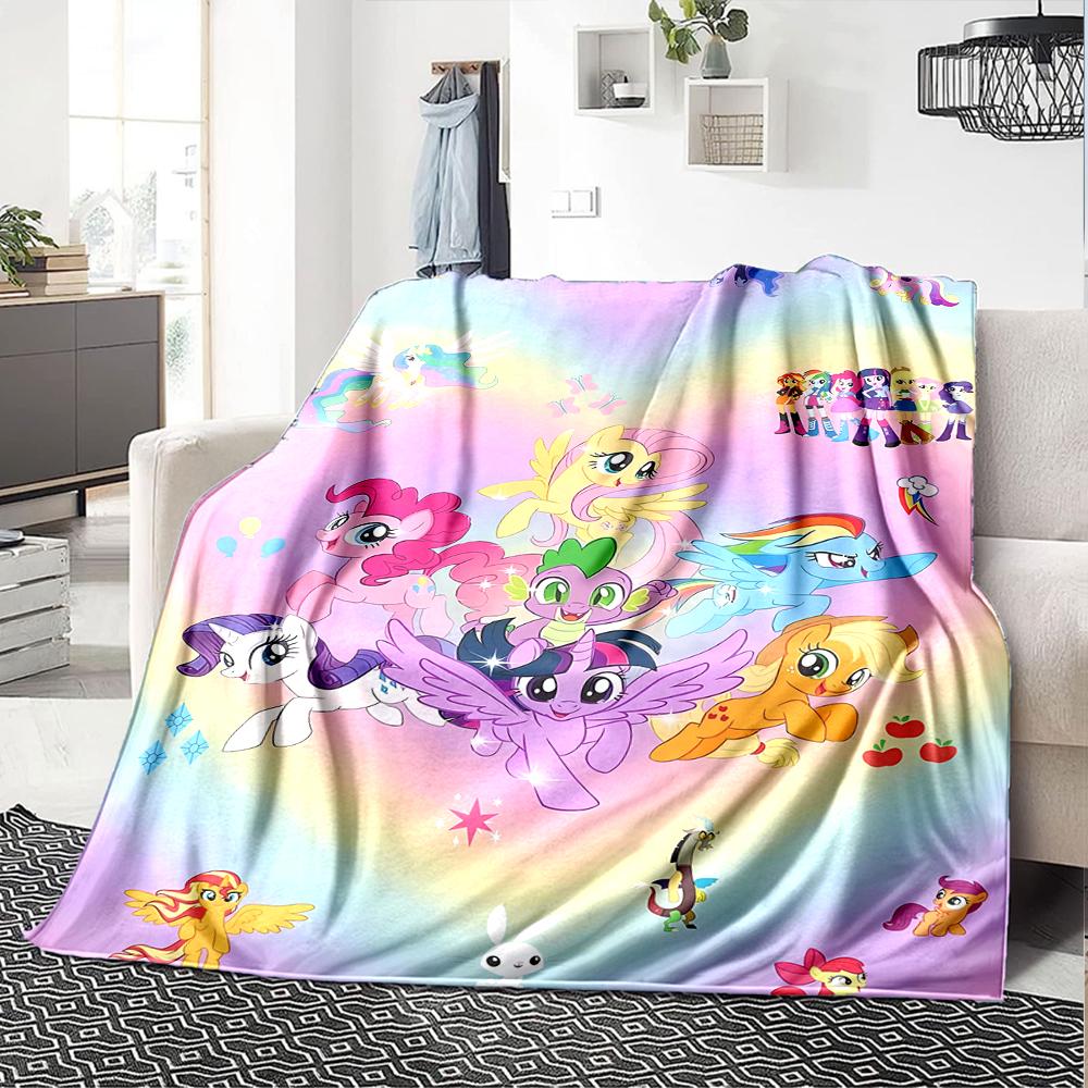 1pc My Little Pony3 Blanket, Gift, for Men and Women, Soft Blanket, Good for Sofa Bed Couch Travel, Lightweight Flannel Blanket