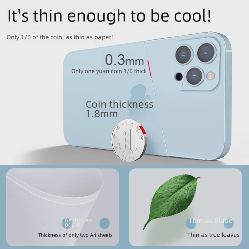 Ultra-Thin Frosted Silicone Protective Case for iPhone 11, 12, 13 Pro, and 14 Pro Max