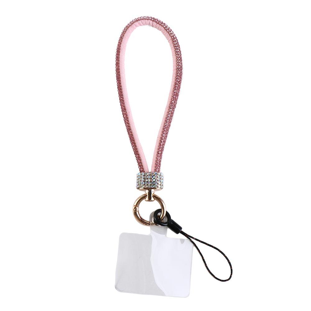 Short Wrist Style Glitter Rhinestone Phone Lanyard Luxury Hanging Cord Mobile Phone Chain Decoration Pendant