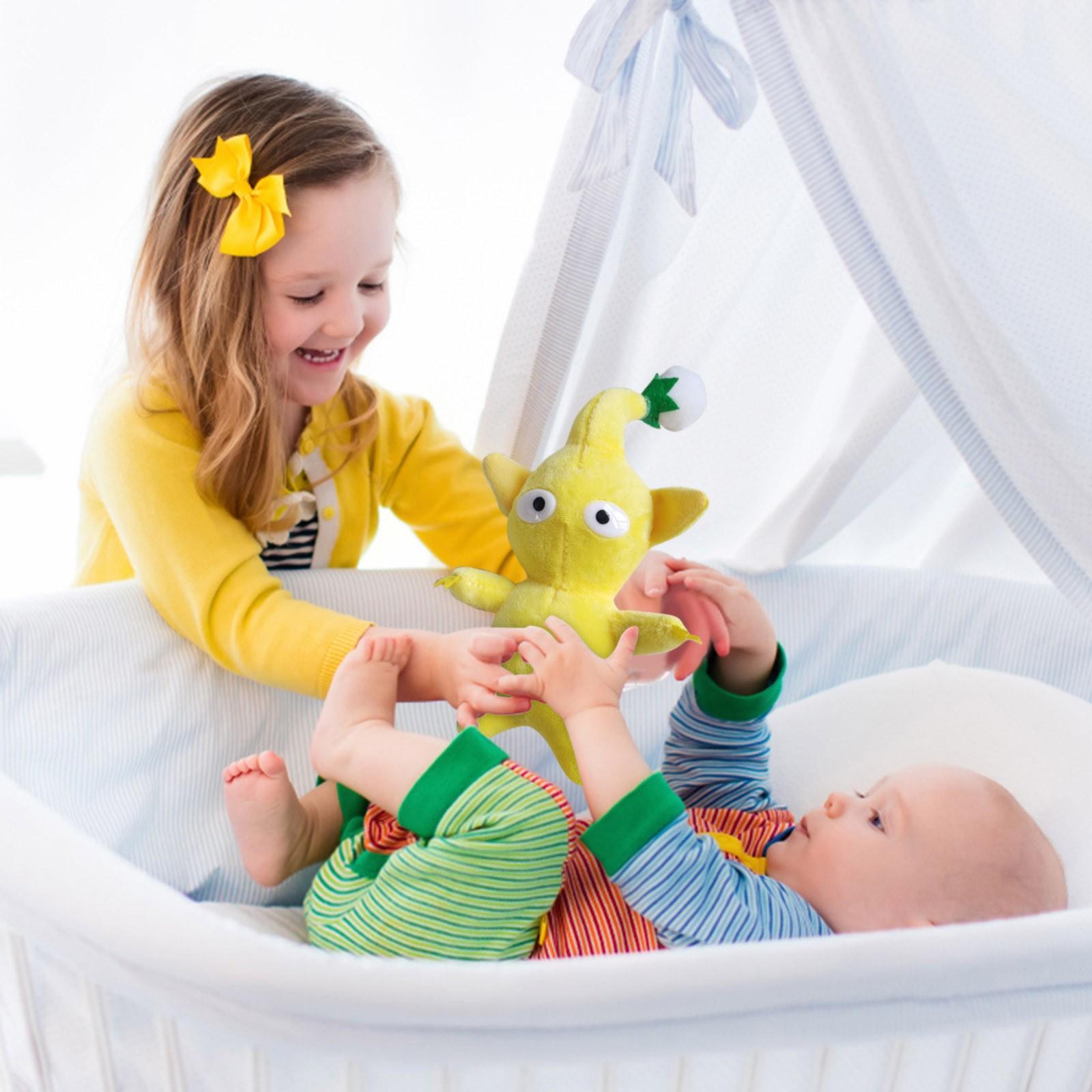 

Soft Plush Toy Character Stuffed Doll with Large Eyes and Pointed Ears for Kids and Collectors Suitable for Display or Playroom Decoration One Size