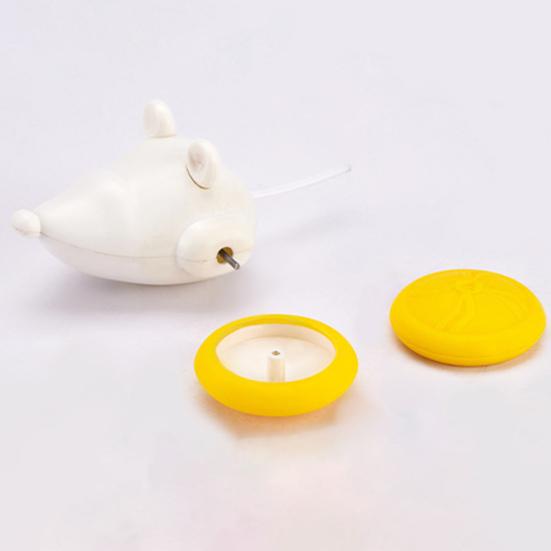 Interactive Cat Toys for Indoor Cats Electric Automatic Mouse Toy with Light-up Tail Cat Chasing Toy with Remote Control