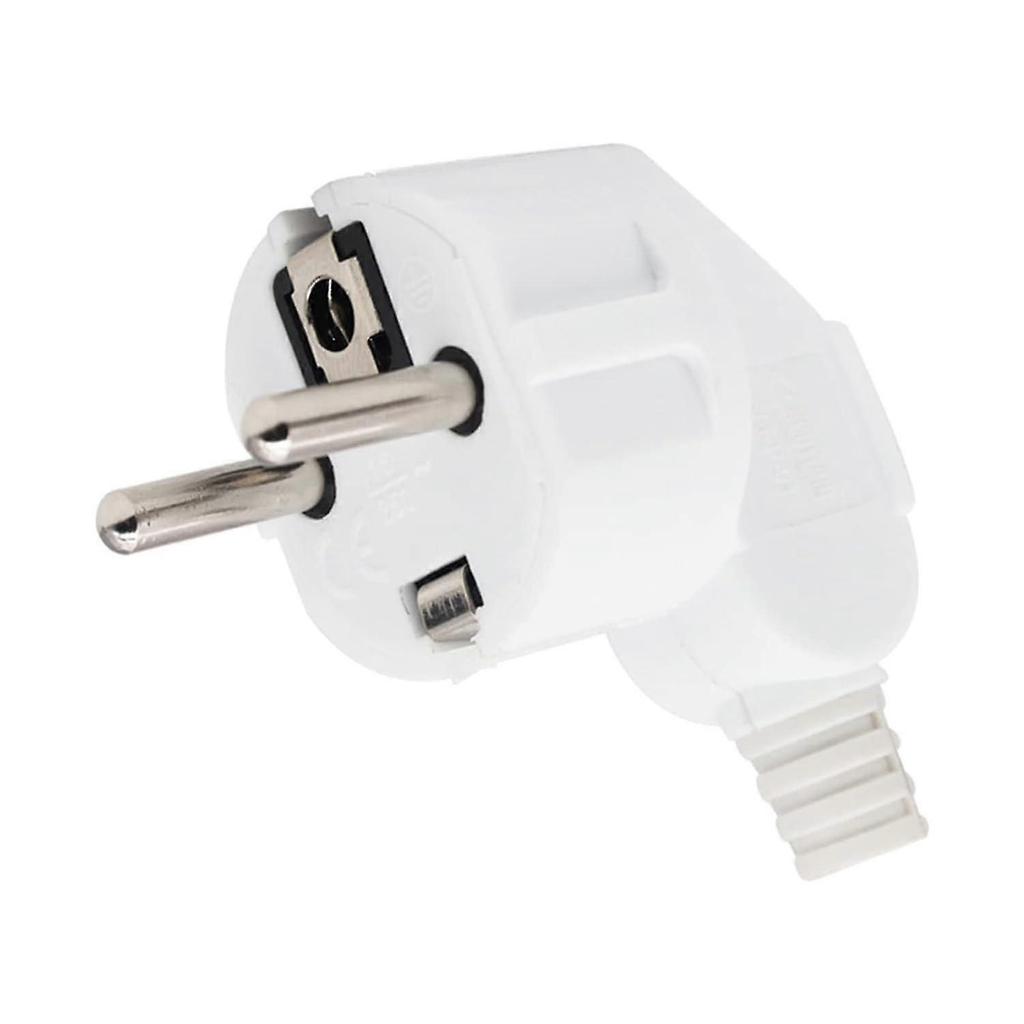 3 Pack Plugs, Rubber Shielded Contact Plugs, 250V (16A) Plugs, Angled Plugs, Waterproof Outdoor Power Sockets