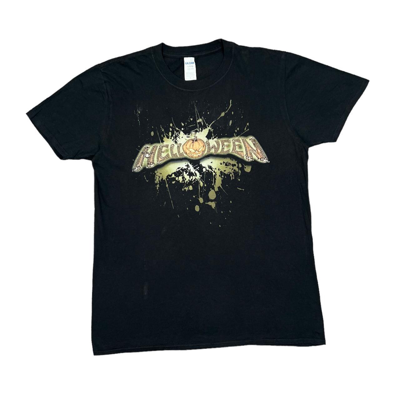 HELLOWEEN Unarmed Graphic Spellout Power Heavy Metal Music Band T-shirt Large M