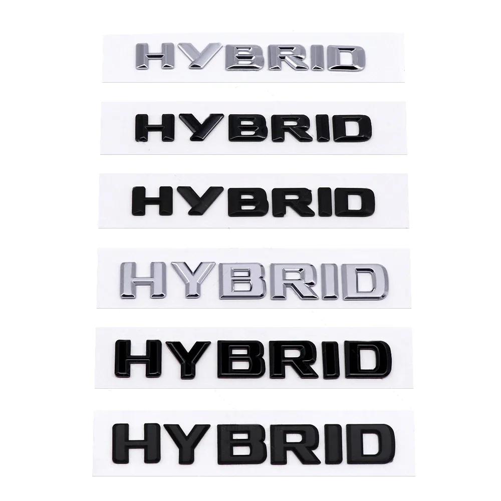 3D ABS Car Side Badge Rear Trunk Decal Sticker for Mercedes Benz HYBRID Emblem W176 W168 W207 W204 W213 CLK GLA SLK S300 G500