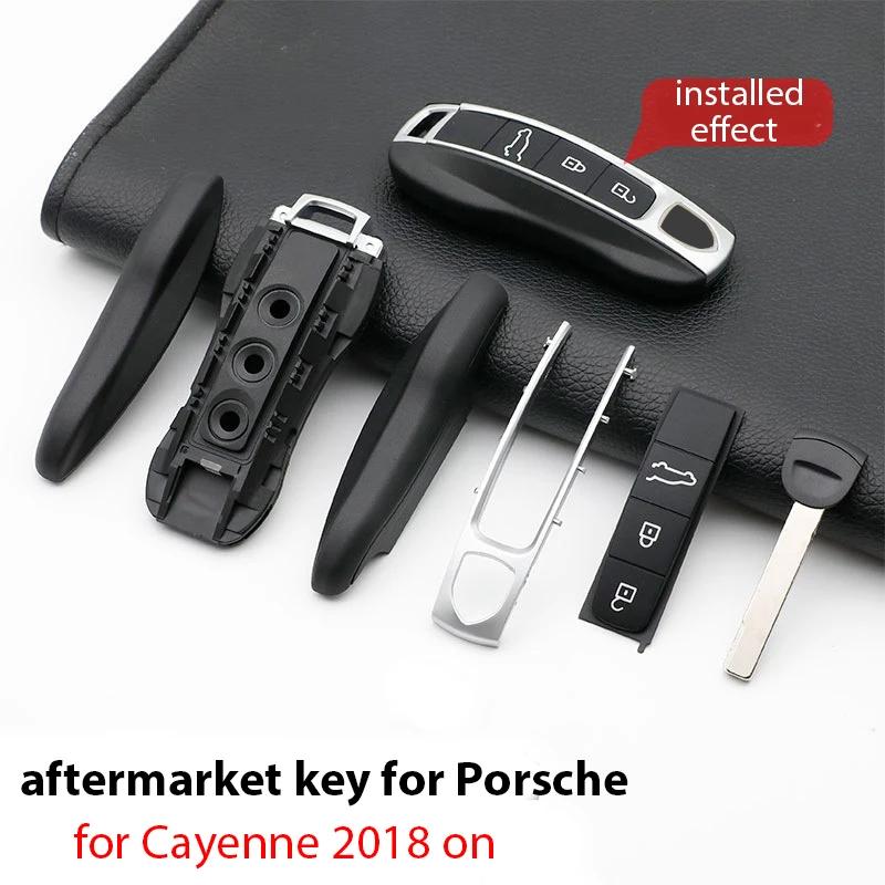 Car Key Case Housing Replacement Remote Key Repair Accessories For Porsche Cayenne Macan Boxter 718 Panamera 911
