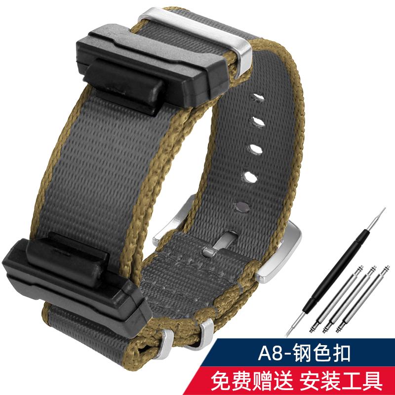 16mm Adapter+ Conversion Nylon Strap For Casio Gshock GA120 GA100 5600 GWM5610 DW6600 Watchband Accessories