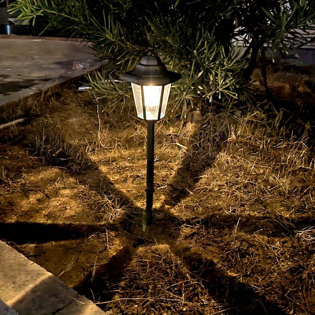 1Pcs/2Pack Solar-powered Hexagonal Hanging Palace Lantern, Suitable for Outdoor Gardens, Courtyards, Lawns, and Walkways.