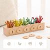 Wooden Math Magnetic Graphic Recognition for Intellgent Improvement Columnar Calculation Number Counting for Kids
