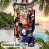 Jujutsu Kaisen Beach Towel, Personalized Custom Name Text, Quick Dry Large Absorbent Towel For Beach Pool