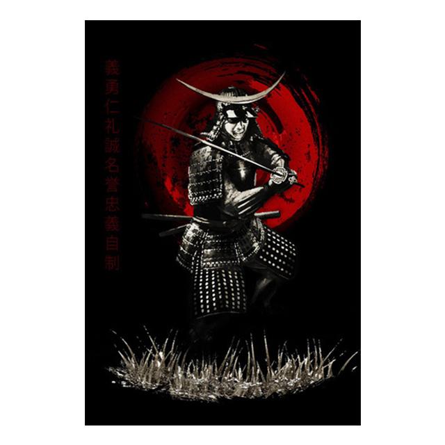 Japonský starověký vojenský velitel plakát vinobraní malba na plátně nástěnná malba v domácí výzdobě obývacího pokoje bez rámečku