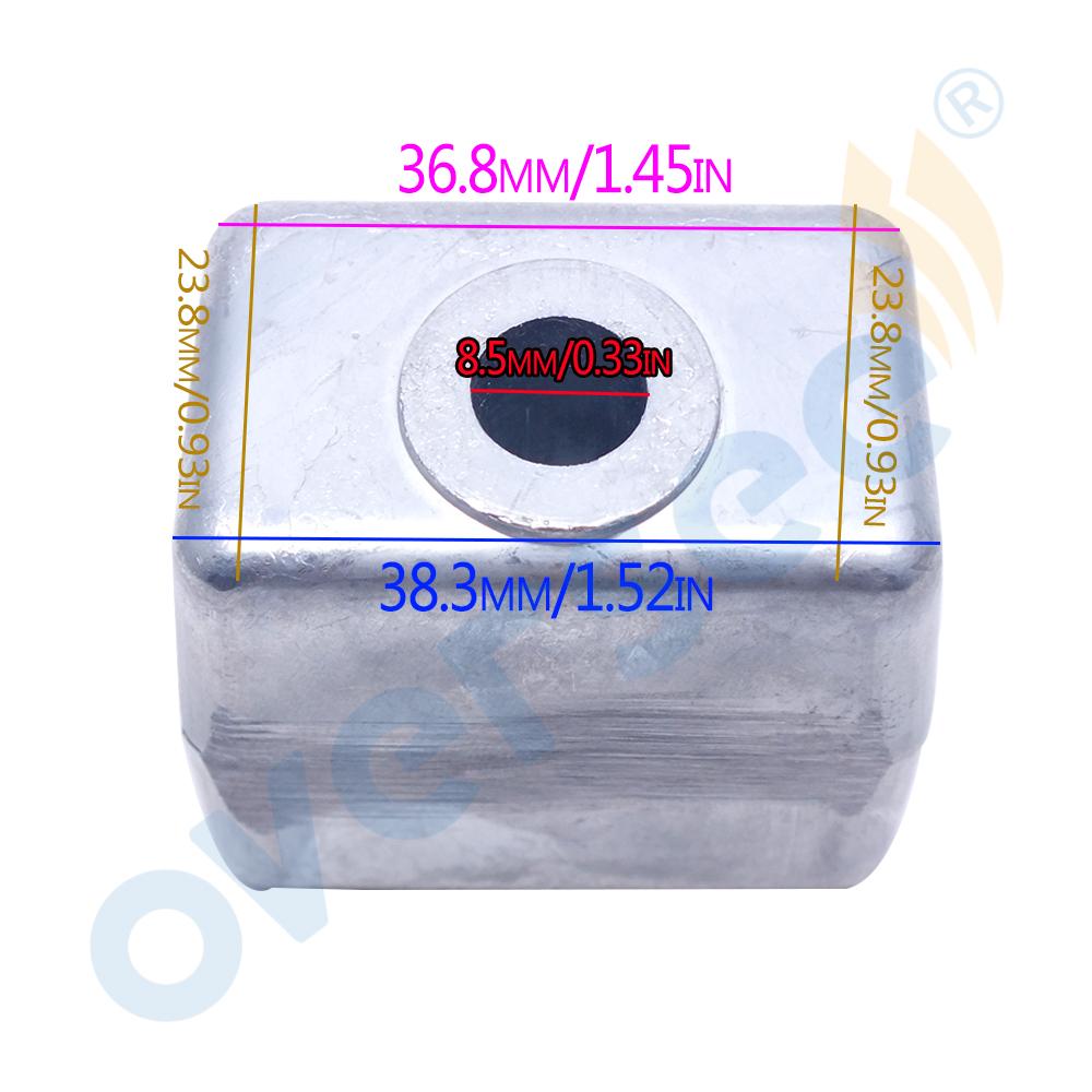 393023 Zinc Anode For BRP OMC Johnson Evinrude Outboard Motor 50-225HP 436745 For MARTYR CM393023