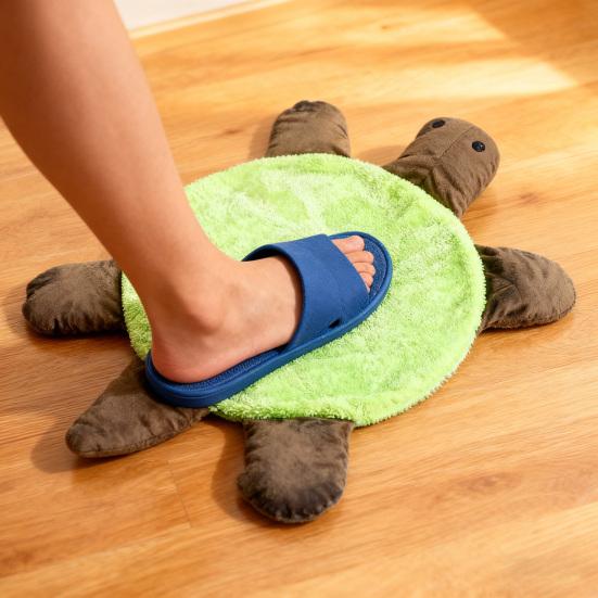 Floor Cleaning Pad Double-Sided Reusable Turtle-Shaped Mop Tile Wood Laminate Marble Floors Washable Cleaner