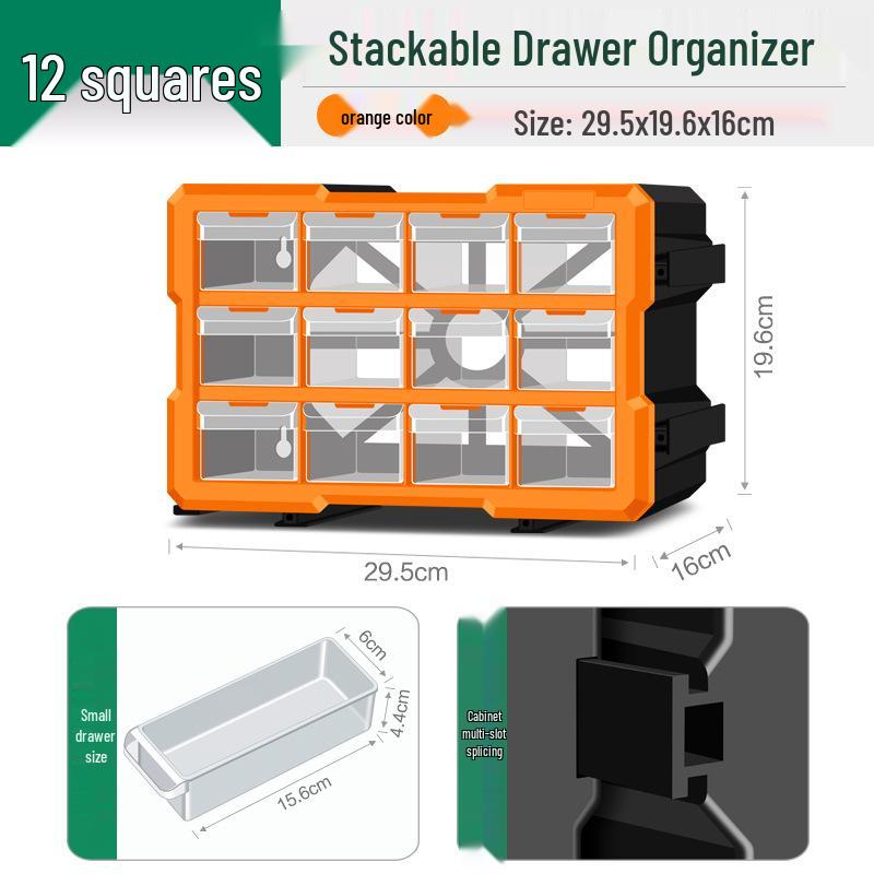 Parts Storage Cabinet with Drawers for Electronics, Hardware, & Screws