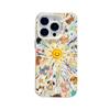 Compatible Silver Explosion Design Case for iPhone 17 Pro Max, iPhone 15, and iPhone 14 Plus with Sun, Cat, and Dog Graphic