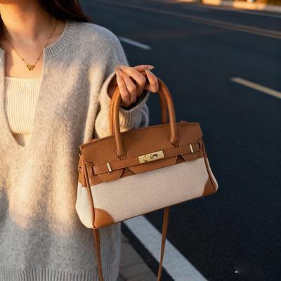 Umhängetasche Unisex PU Colorblock Handtasche Büro Täglich