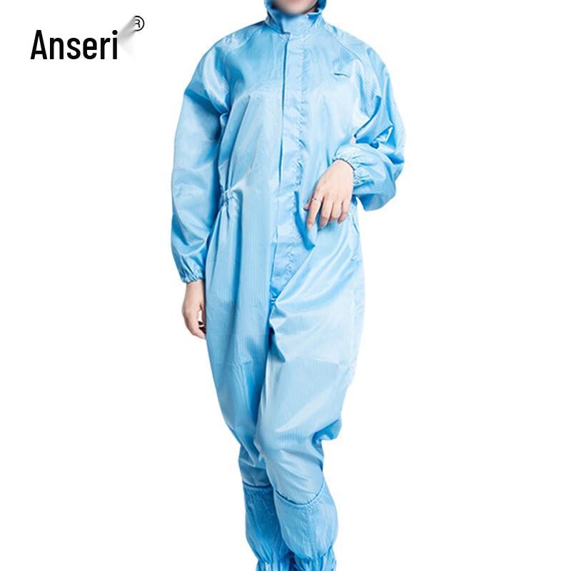 Ansell Conductive Fiber Cleanroom Coverall with Hood XXL