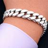 THICK SILVER Men' Bracelet 15mm SILVER 925 Italian Cuirass Bracelet
