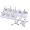 Non-Magnetic Nail Display Stand Transparent False Nail Tips Holder  Manicurist Tools