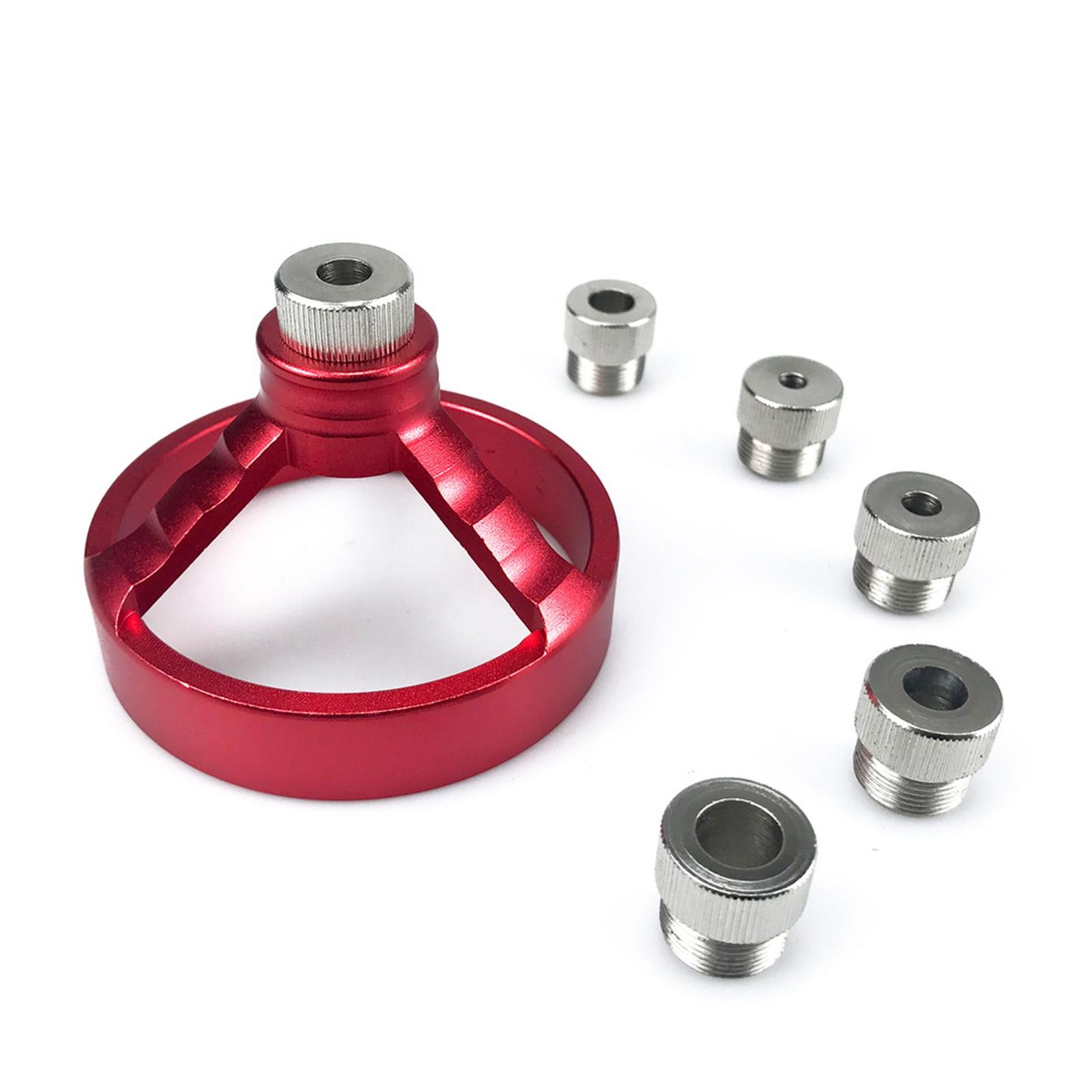 

5/6/7/8/9/10Mm Vertical Drilling Guide Rail Fixture Aluminum Alloy Right Angle Round V-Drill Punch Locator Woodworking Tool One Size