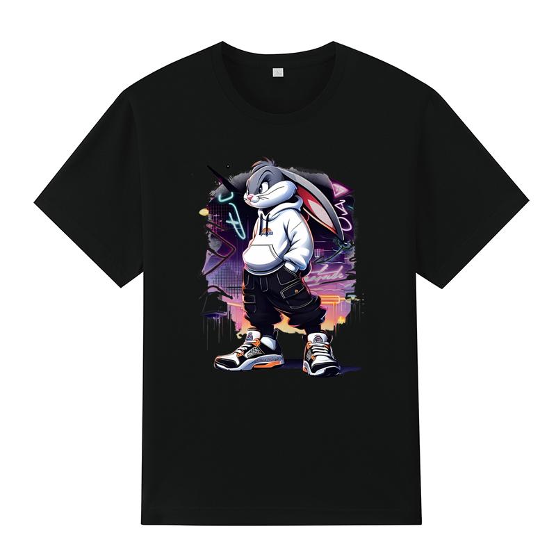 Men's & Women's Custom Cotton T-Shirts - Personalize with Your Own Text or Image, Summer Casual Style T-shirts