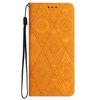 For Samsung Galaxy A06 4G Case Imprinted Flower Wallet Stand Leather Phone Cover