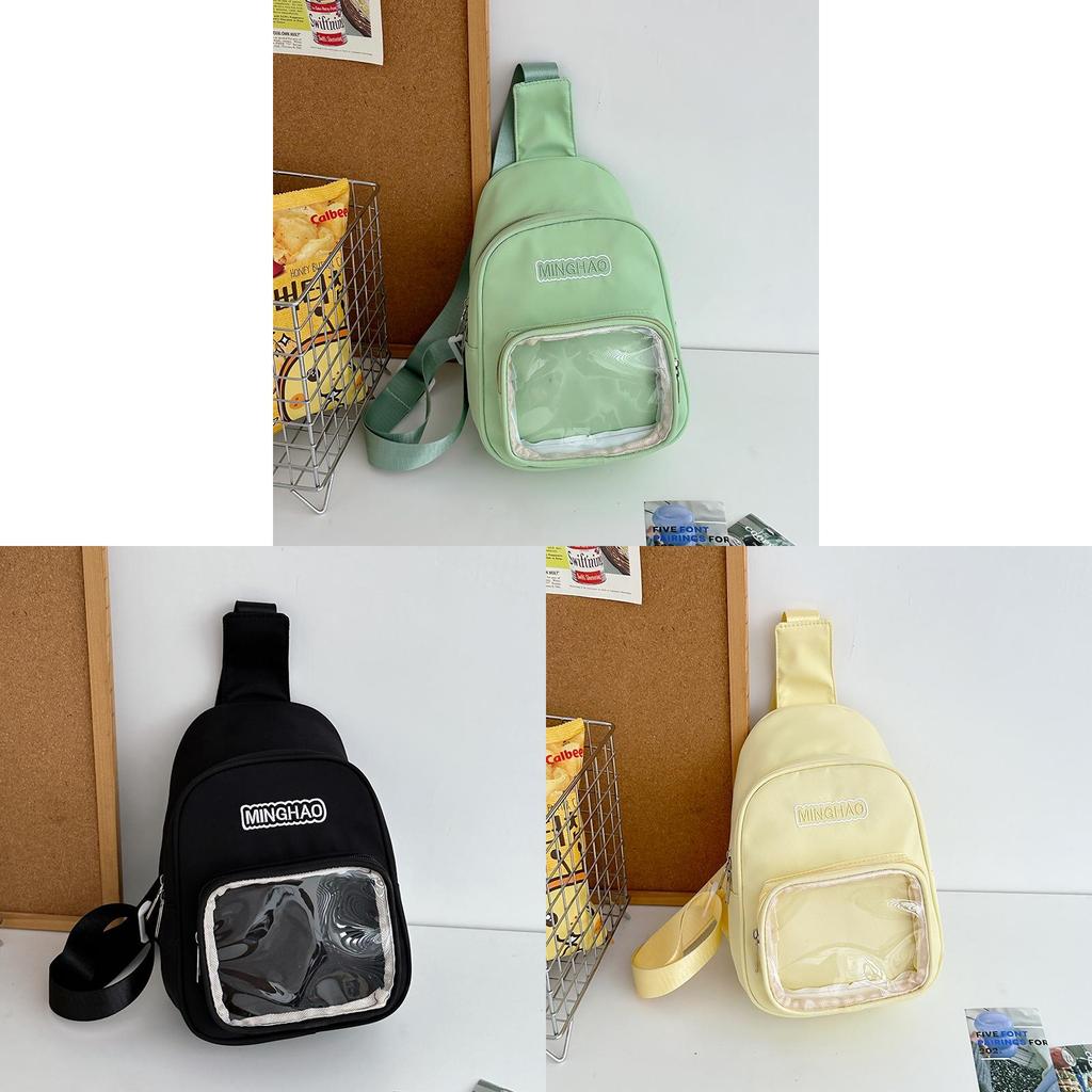 Cute Cartoon Small Clear Jelly Bag With Zipper Closure For Daily Use