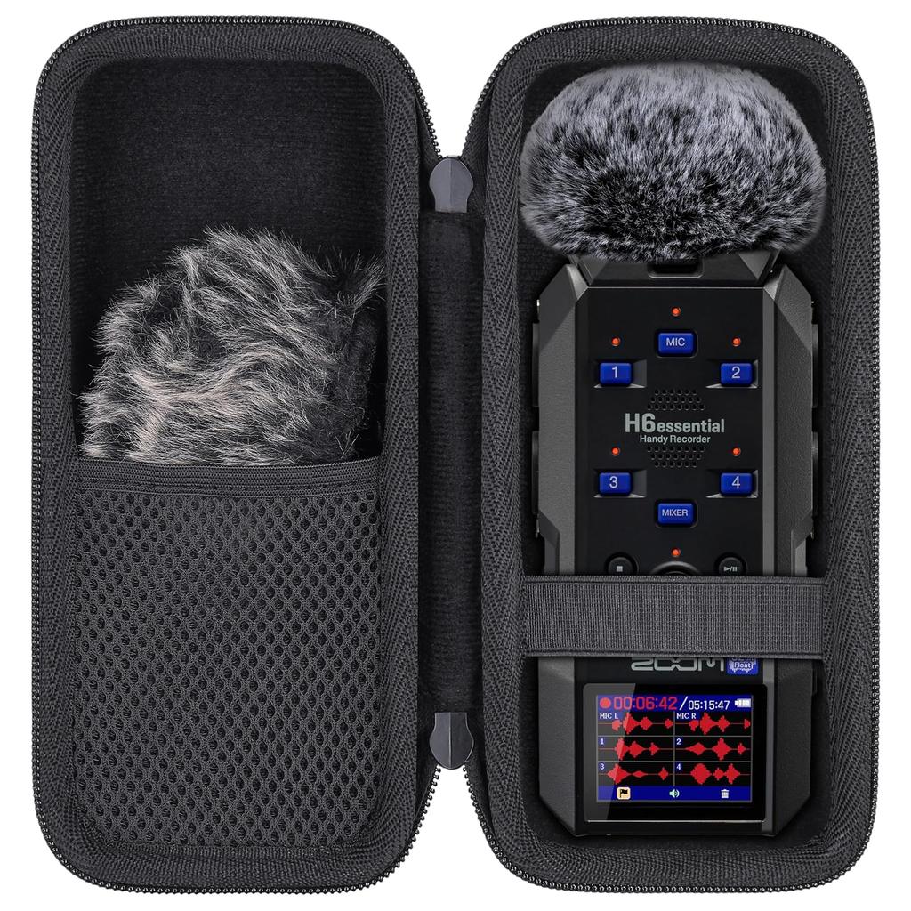 Aenllosi Carrying Case for ZOOM H6essential / H6e Handy Recorder 6-Track Storage Case (Case Only)