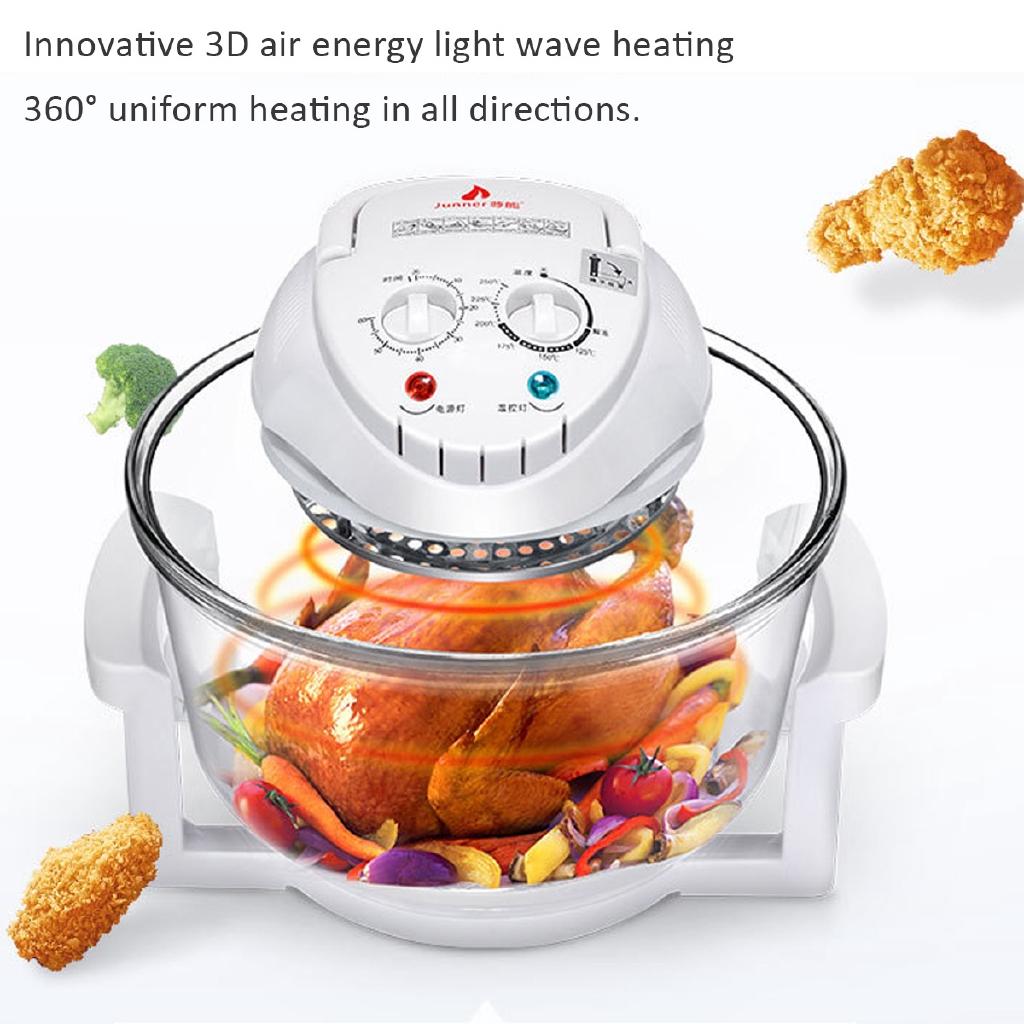 110V-240V Conventional Infrared Oven Roaster Air Fryer Turbo Electric Cooker Multifunction BBQ Bake Cook 12L 1300W
