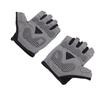 Cycling Gloves Grey Elastic Anti Slip Breathable Shock Absorbing Half Finger Bike Gloves for Road Bi