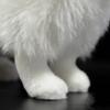 Simulation Samoyed Plush Toy Realistic 12 Inch Standing White Samoyed Pet Dog Stuffed Toy Cute Dog Puppy Model Toy Unique Stuffed Animal Gift