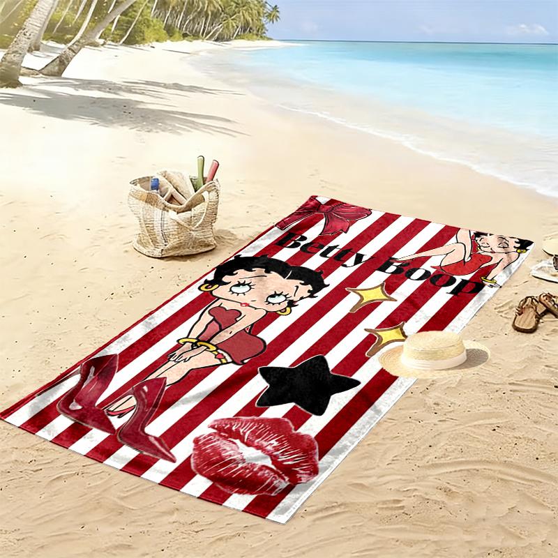 Betty Boop Beach Towel, A Must-have for Any Perfect Trip, Perfect Birthday, Holiday Gift For Family and Friends