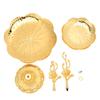 7PCS Metal 2 Layer Cupcake Stand Easy Assemble Double Layer Serving Tray  Coffee Shop Use