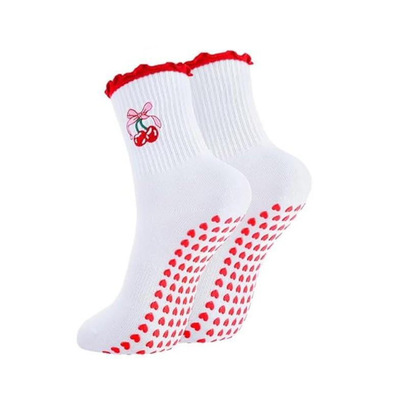 Yoga Socks Women Autumn Winter Mid Calf Professional Non Slip Floor Socks Fitness Dance Pilates Sports Socks