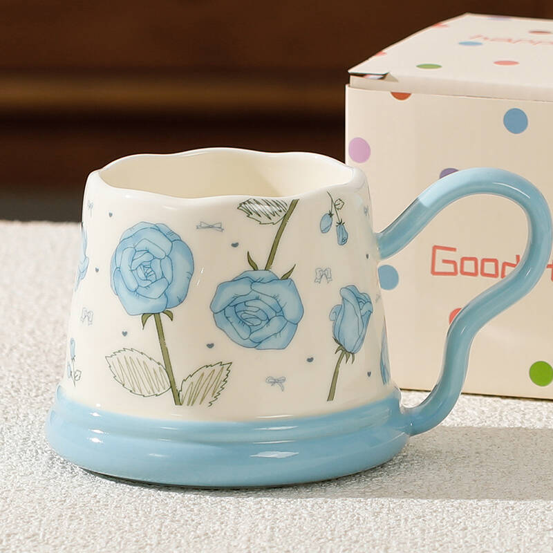 Souvenir Gifts Pastoral Style Single Cup Sunflower Ceramic Cup Household Set Mug Tulip Cup