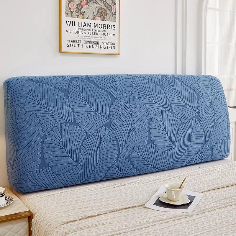 Jacquard Bed Headboard Cover Solid Color Elastic Bed Head Slipcover Bedroom Dust Cover All-inclusive Bed Backrest Cover