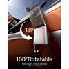4-in-1 Retractable Car Charger, 100W Fast Charging, Dual Cables, Voltage Display, for iPhone 15/14/Samsung