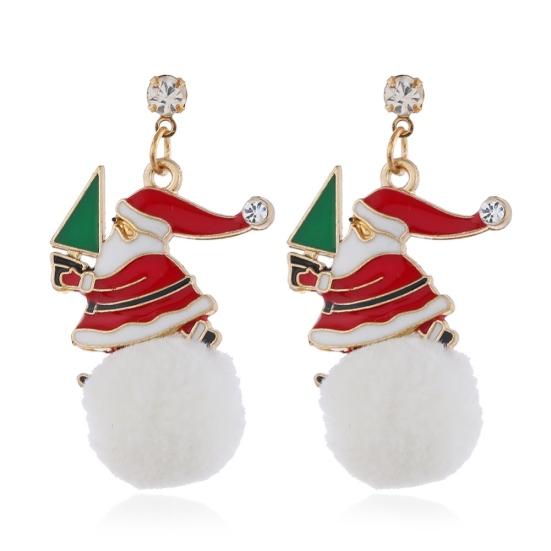 6 Paia Di Orecchini A Perni Natalizi Per Donne – Set Gioielli Festivi Con Albero, Pupazzo Di Neve, Babbo Natale, Renna E Campana