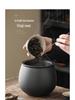 Large Ceramic Tea Waste Jar with Filter - Desktop Trash Can for Tea Dregs & Water Disposal