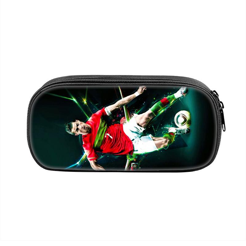 Ronaldo Astuccio per Ragazzi e Ragazze Borsa Portapenne Stella del Calcio Scatola Portapenne con Zip per Ragazzi e Ragazze Miglior Regalo Borse Cosmetiche da Donna