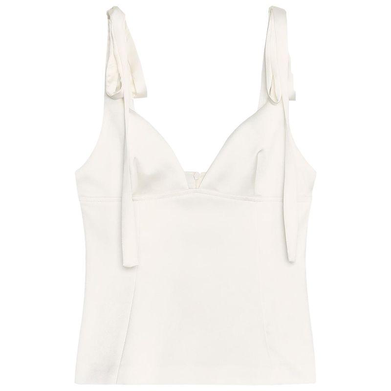 Zaprha 2025 New Arrival Bowknot Decoration Silk Satin Texture Intimates Strap Tops Female Outwear 3059371