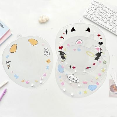 Clear Uchiwa Fan Sleeve PVC Hand Fan Protector Cover Cheering Fan Storage Case  Idol Concert Fans