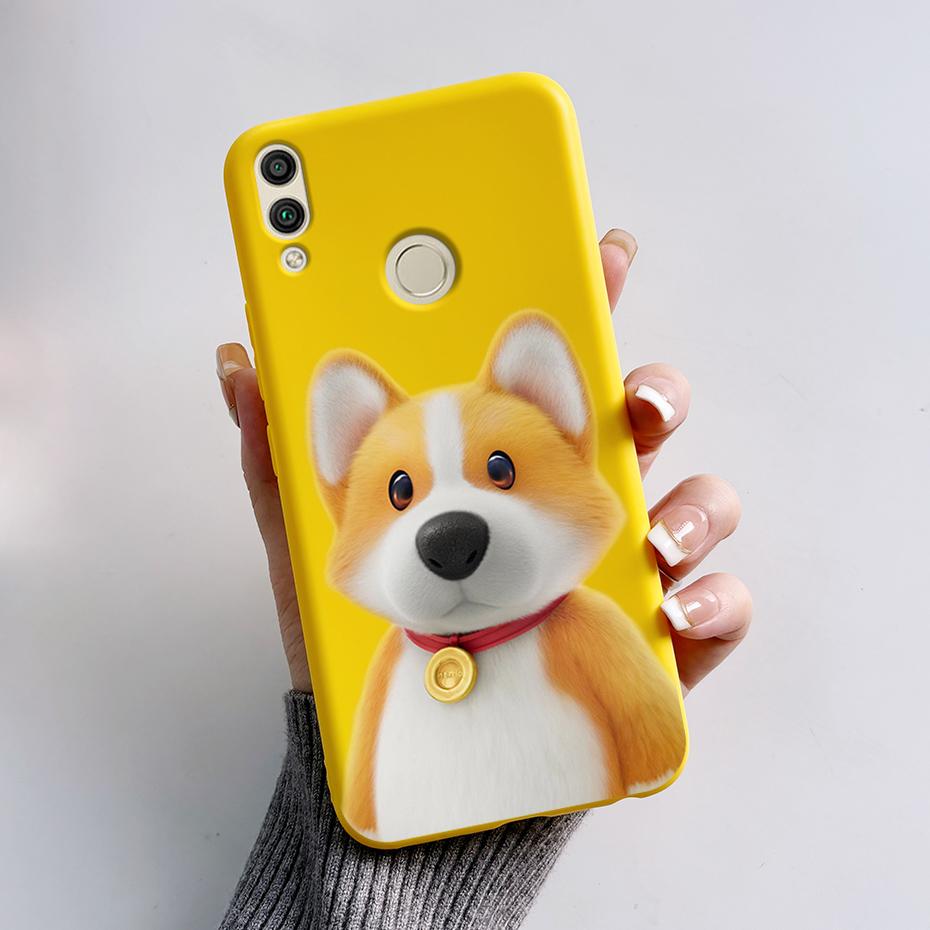 For Huawei Honor 8X Case Honor 8A 8C 8S Cover Cute Rabbit Panda Painted Soft TPU Phone Case For Honor 8A 8C 8S 8X Honor8X Fundas