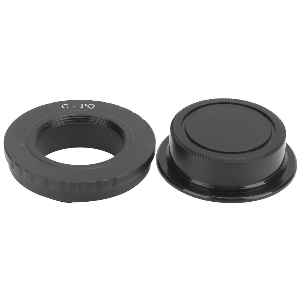 CPQ Lens Adaptor Ring with Back Cap for C Mount Lens To for Pentax QQ10Q7QS1 Camera
