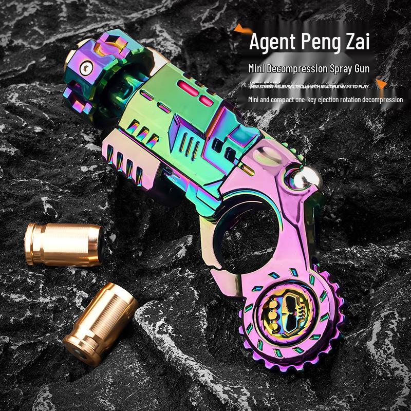 Goldsmith Hall Folding Alloy Toy Gun - Mini Soft Bullet EDC Decompression Launcher