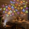 **Luz de Projeção LED de Natal Múltiplos Padrões Coloridos Giratórios Decoração Ambiente de Halloween**