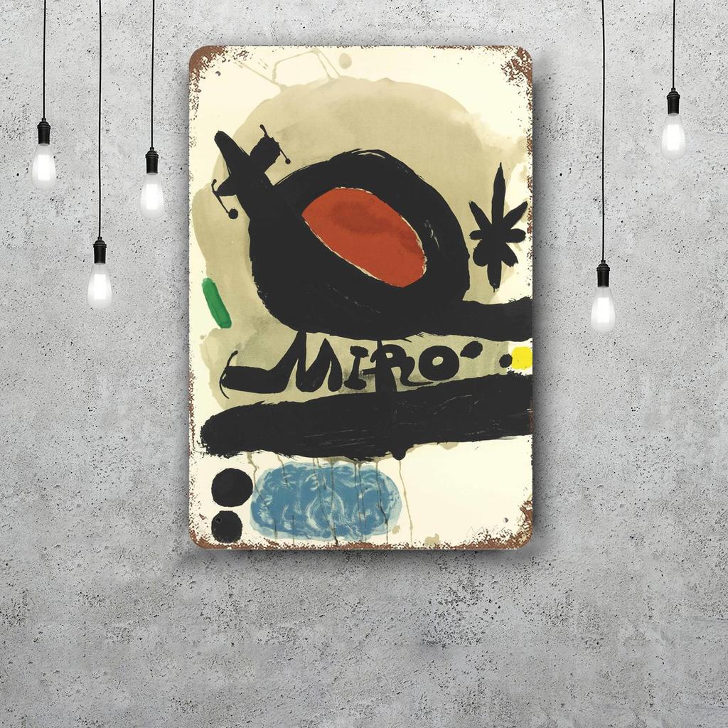 miro art Vintage Tin Sign Home Decor Wall Decor Art Wall Mural Room Decoration Decor Retro Metal Sign Plate Bar Posters