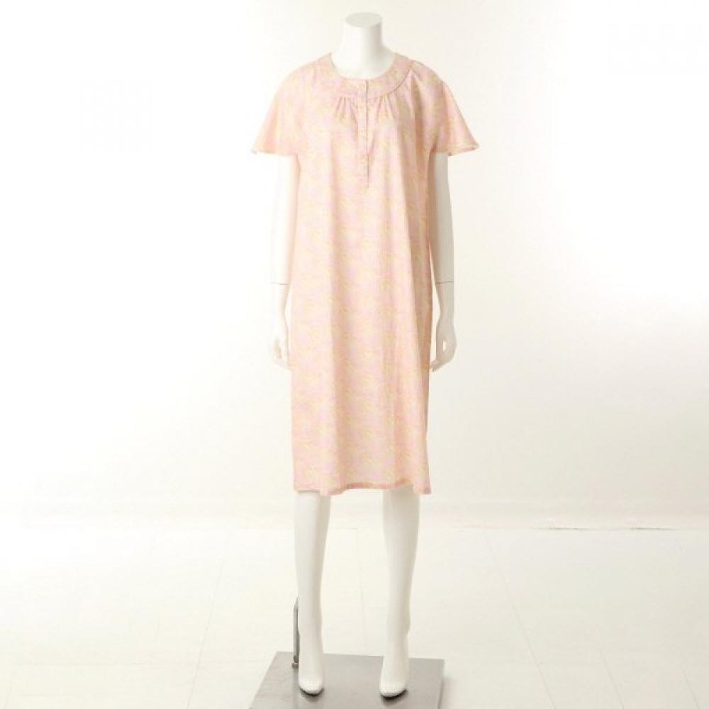 Venus Palm Print Dress Vgn4524 Pink/85