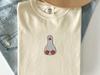 Embroidered Goose Shirt Comfort Colors - Cute Minimalist Duck Tee - Preppy Goose Gift for Her Coastal Aesthetic Funny Bird Tshirt